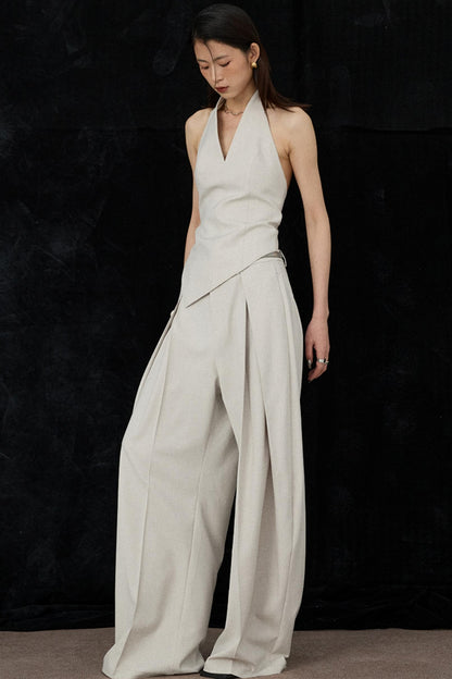 Apricot Scimitar Trouser Vest Set-Up