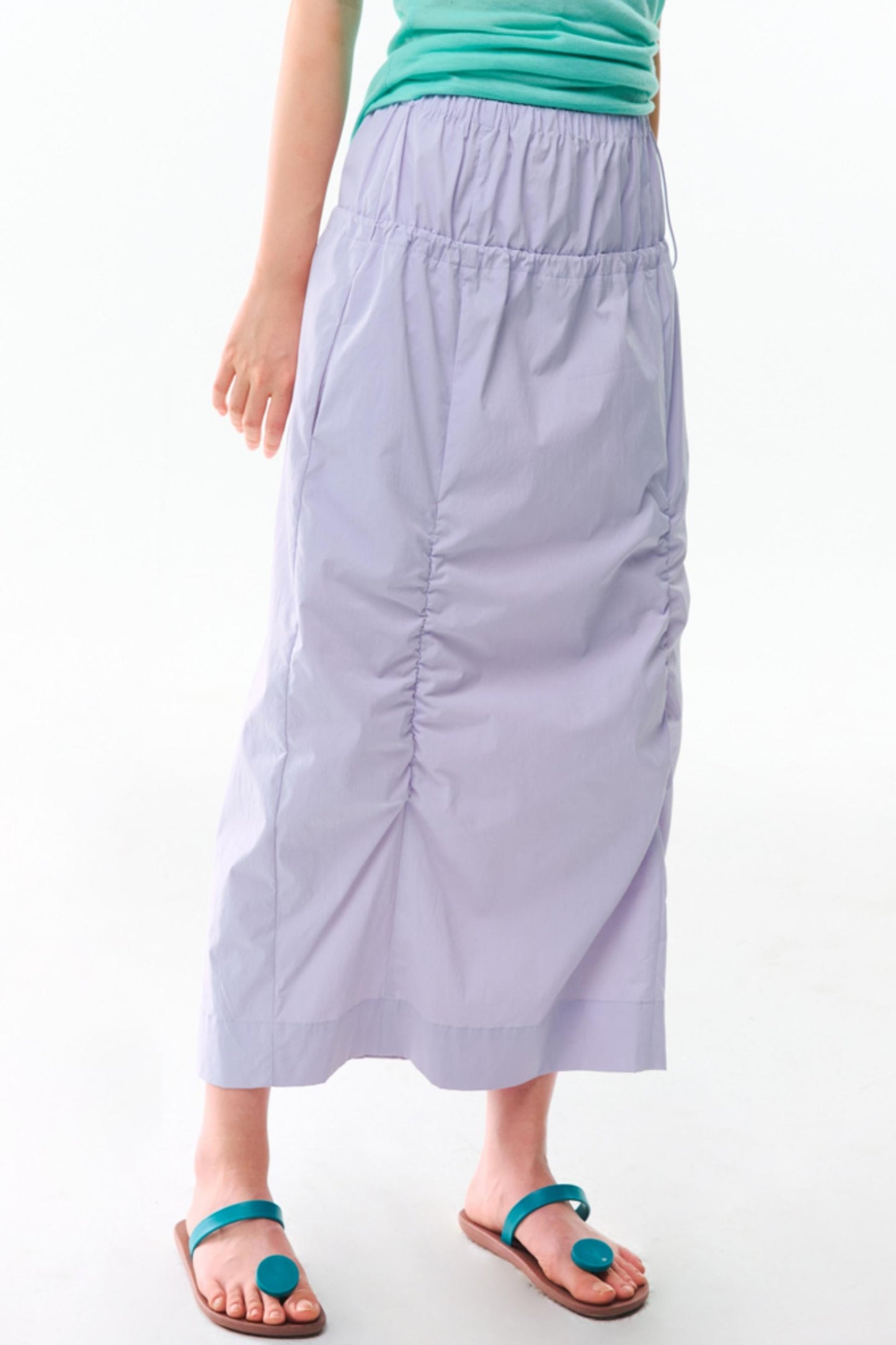 Pleated Midi Skirt