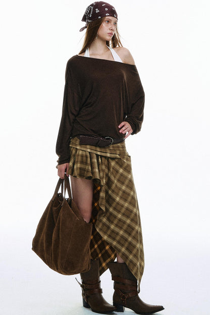 Pose Pleated Knitted Top