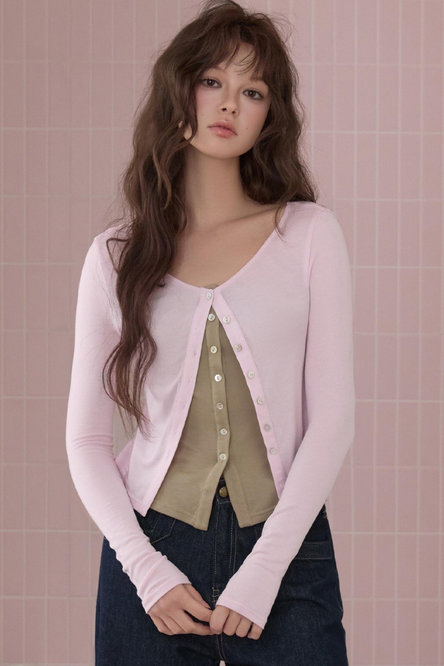 Color-Blocking Spice Girl Long Sleeve T-Shirt