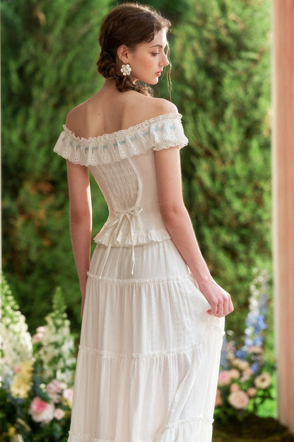 Chic Lace Summer Maxi Skirt Set-Up