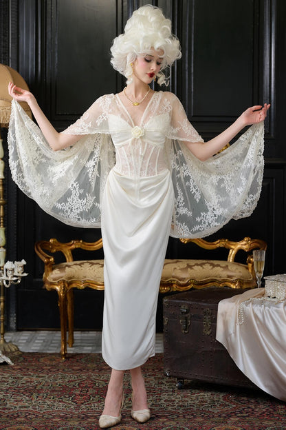 Enchanted Satin Sheath Dress Set