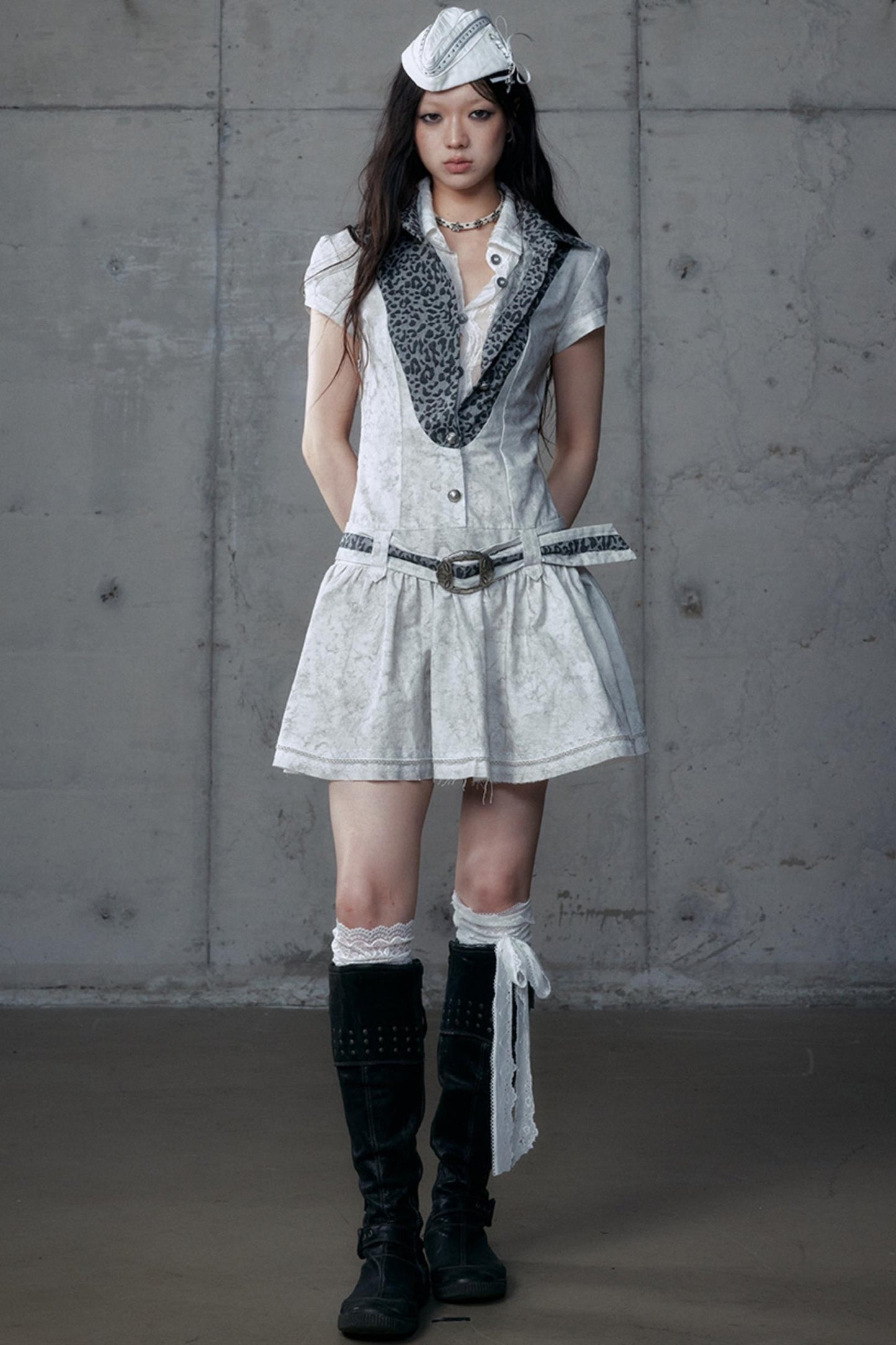 Vintage Patchwork Shirt Dress