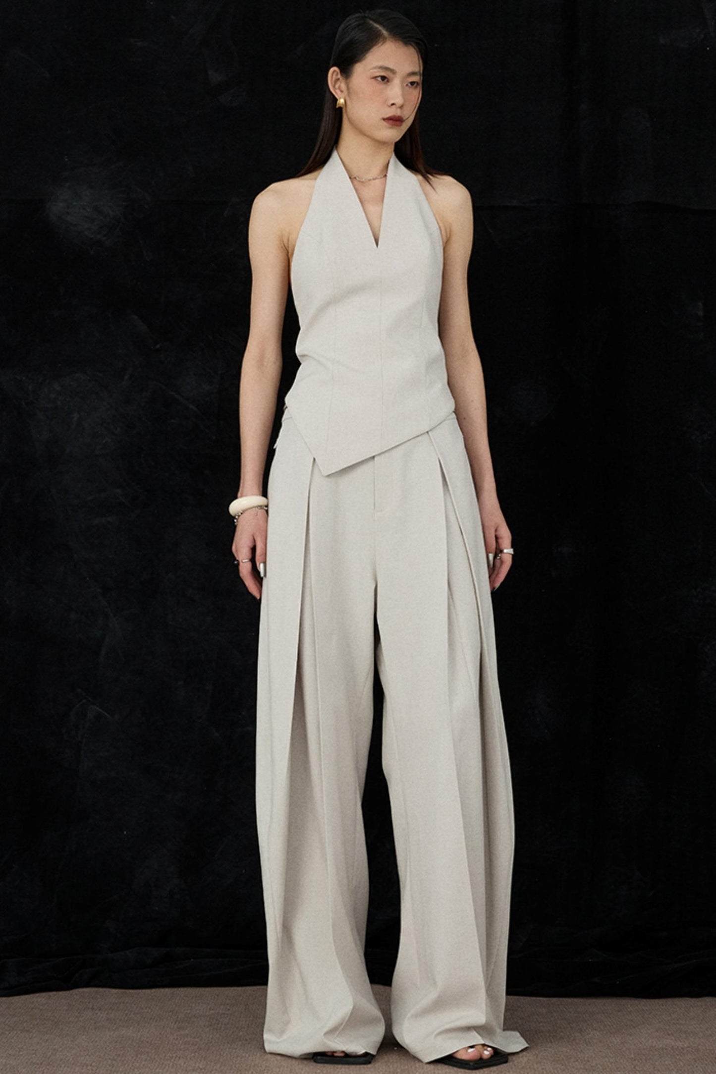 Apricot Scimitar Trouser Vest Set-Up