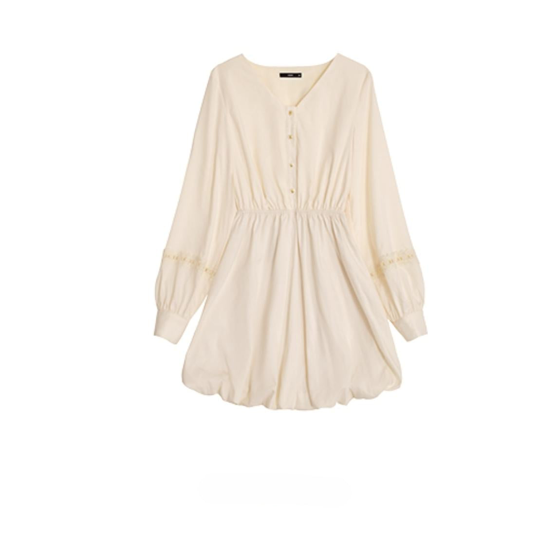 Urban Hibiscus Apricot Shirt Dress Set-Up