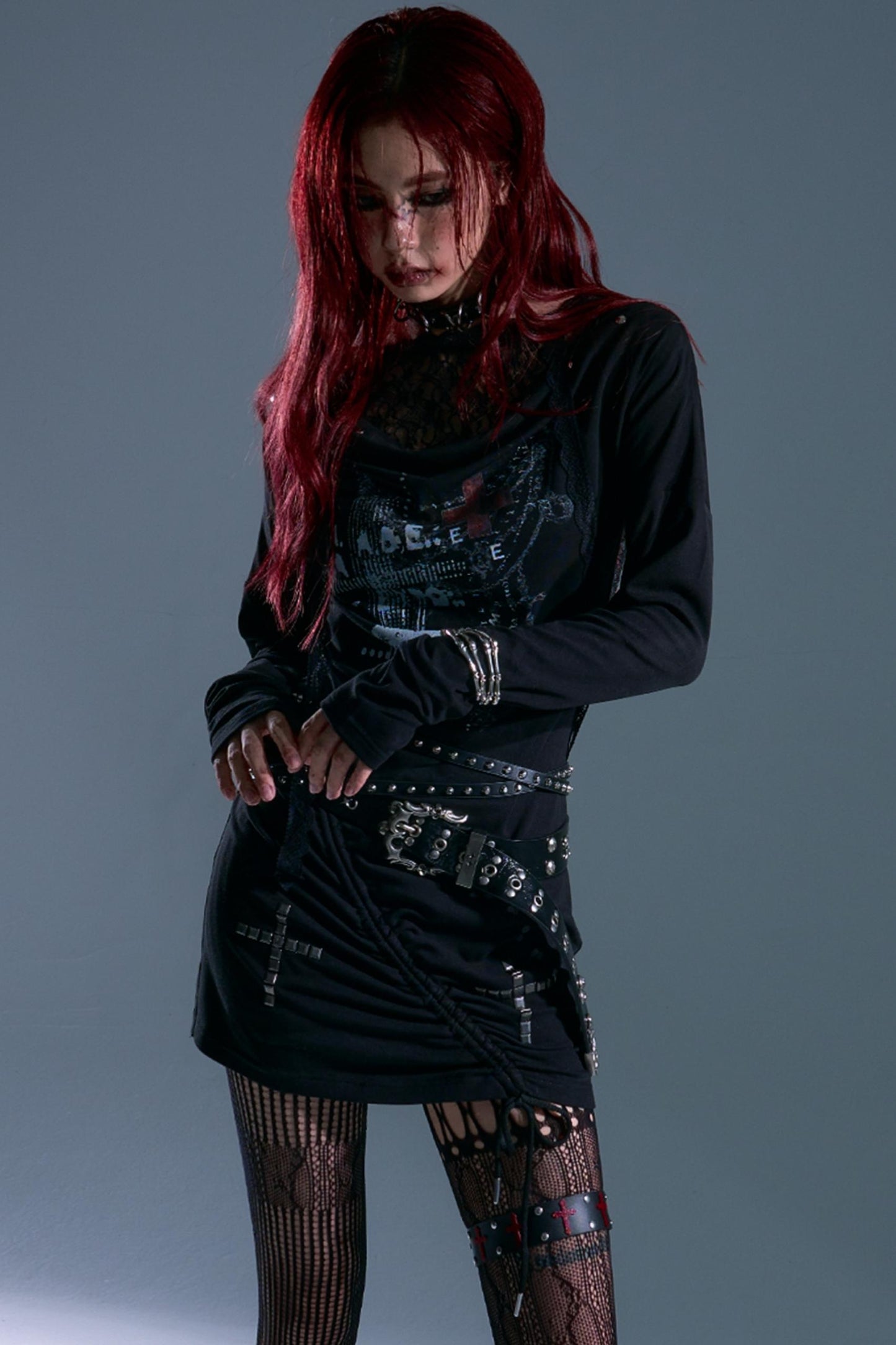 Punk Swing Lace Dress