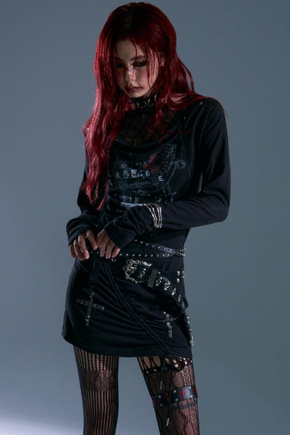 Punk Swing Lace Dress