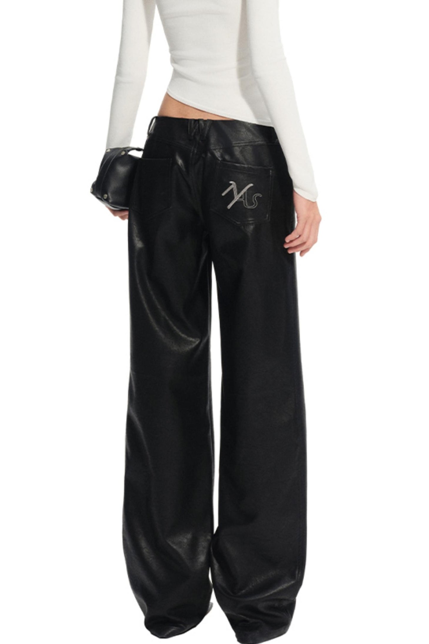 Unicorn Leather Straight-Leg Pants