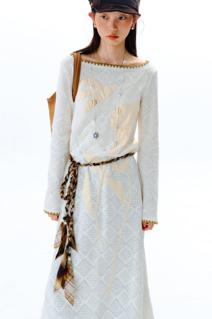 Original Cliff Flower Knit Dress