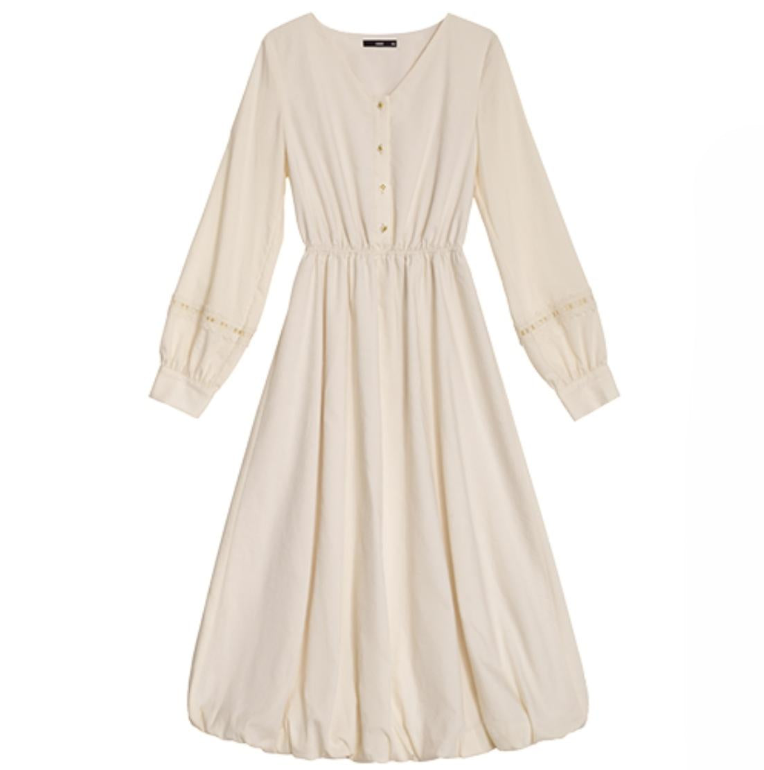 Urban Hibiscus Apricot Shirt Dress Set-Up