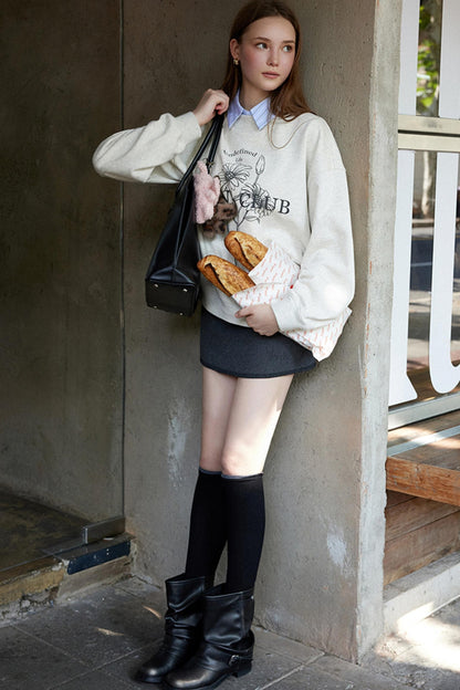 Vintage Flower Crewneck Sweatshirt