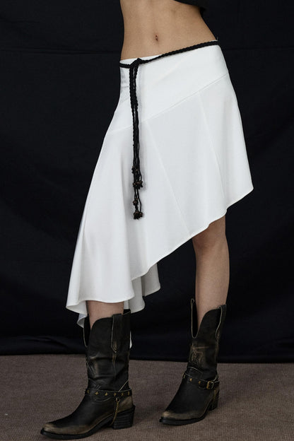 Summer Wavy Black Skirt