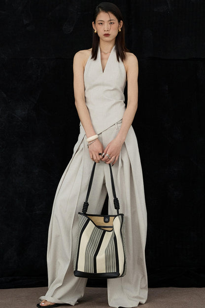 Apricot Scimitar Trouser Vest Set-Up