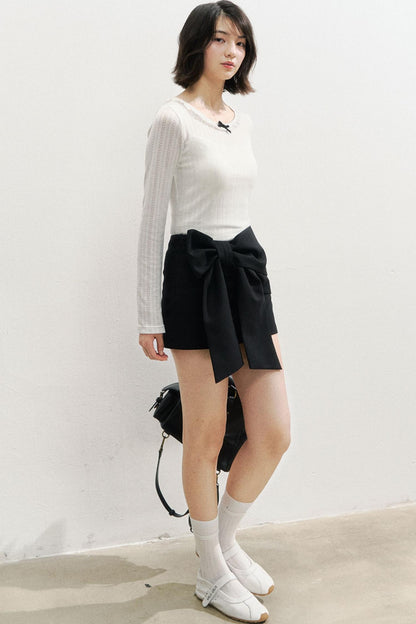Bow Short Skirt