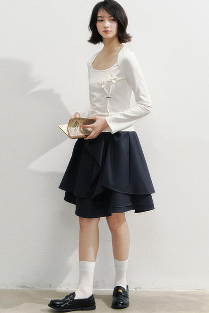 Vintage Bow Design Skirt