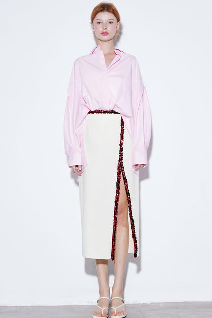 Structured Sequin High-end Skirt