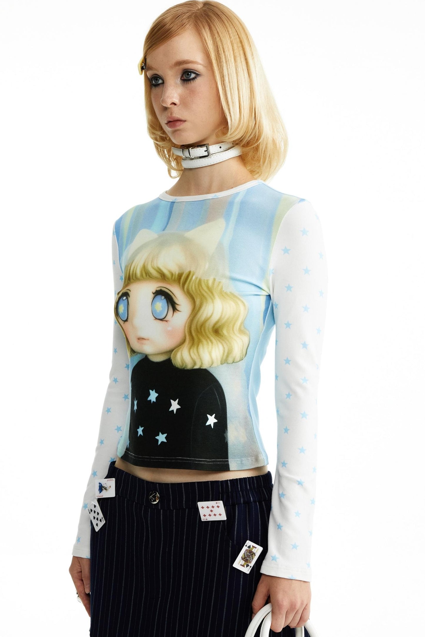 Cotton Little Girl Cartoon T-shirt