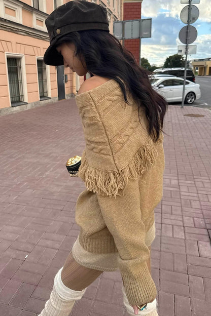 Vintage Wool Cable Sweater Set-Up