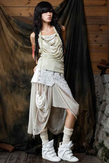 Fake Two Piece Vest Top