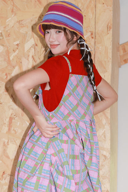 Colorful Stripe Crochet Hat