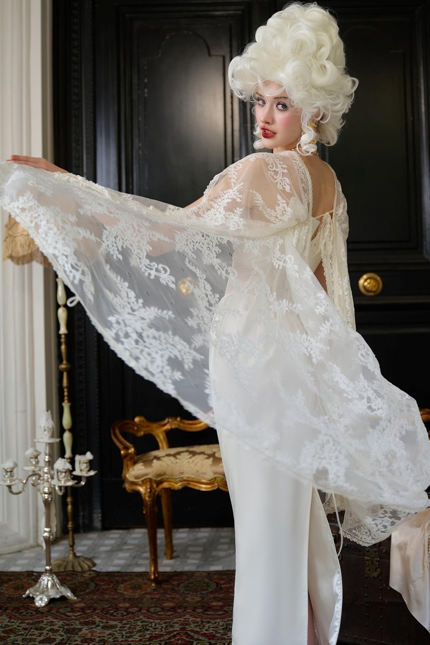 Enchanted Satin Sheath Dress Set