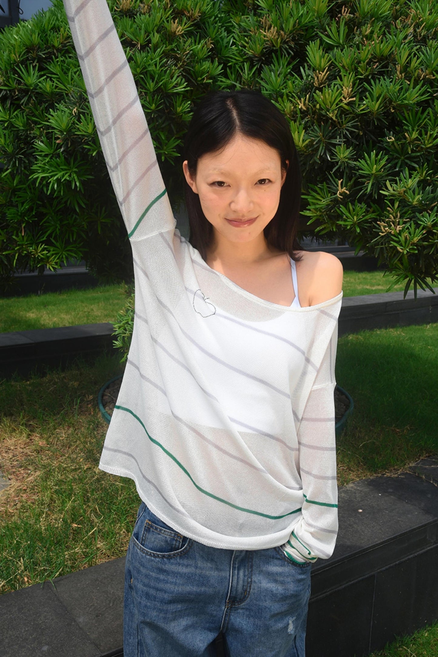 Striped Apple Hoodie