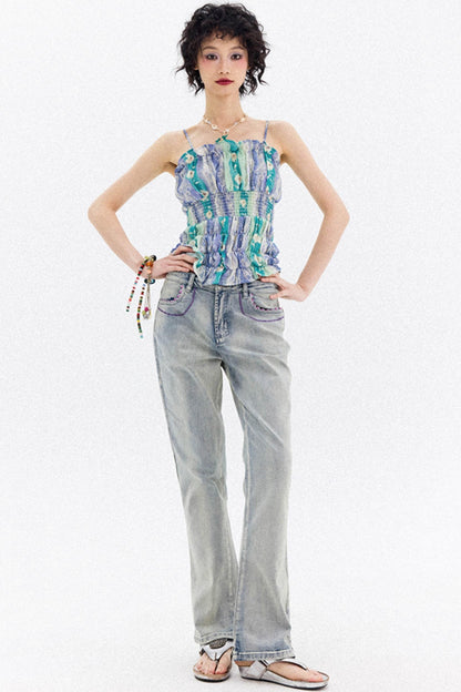 Summer Lace Micro Jeans