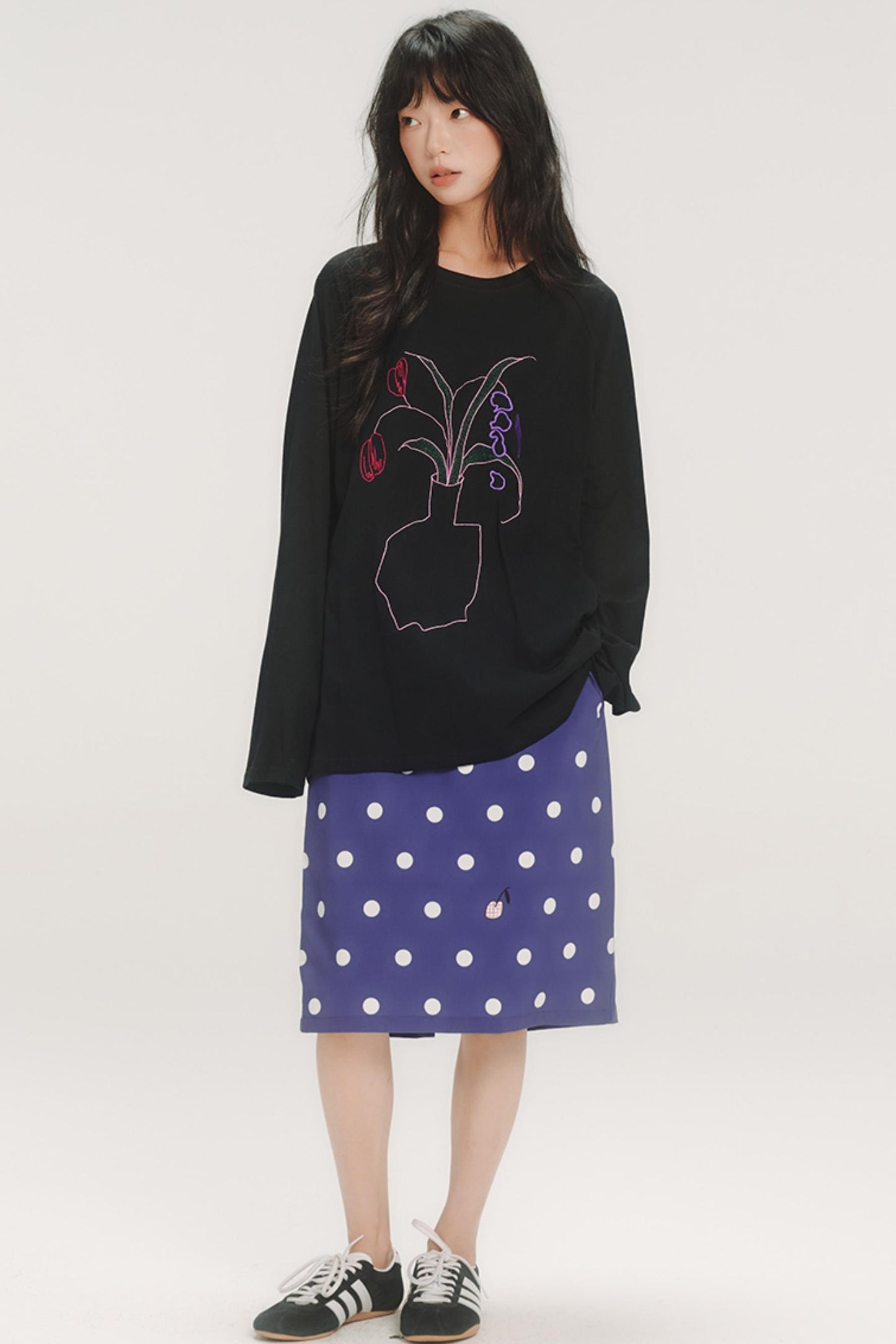 Cherry Polka Dot Skirt