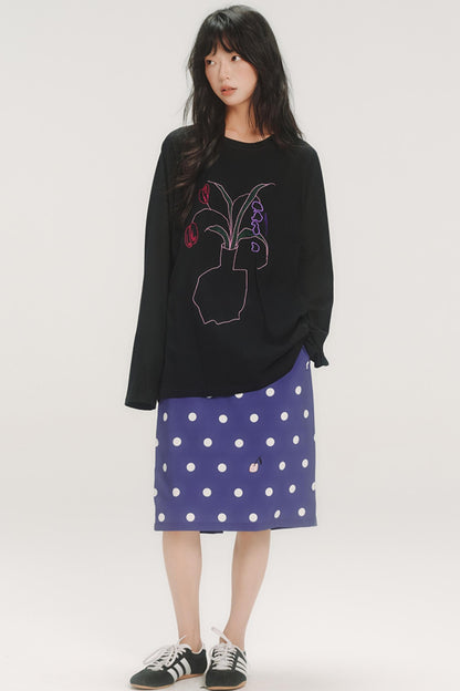 Cherry Polka Dot Skirt