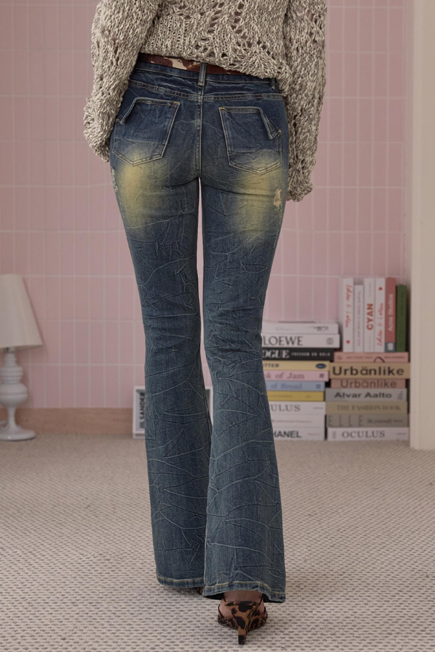 Retro Cool Ripped Tight Jeans