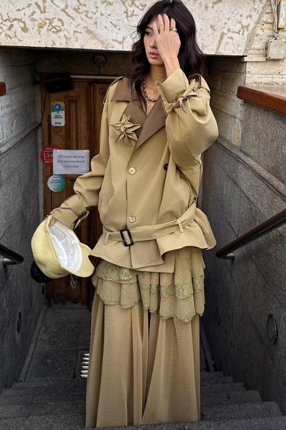 Vintage Irregular Mesh Cake Skirt