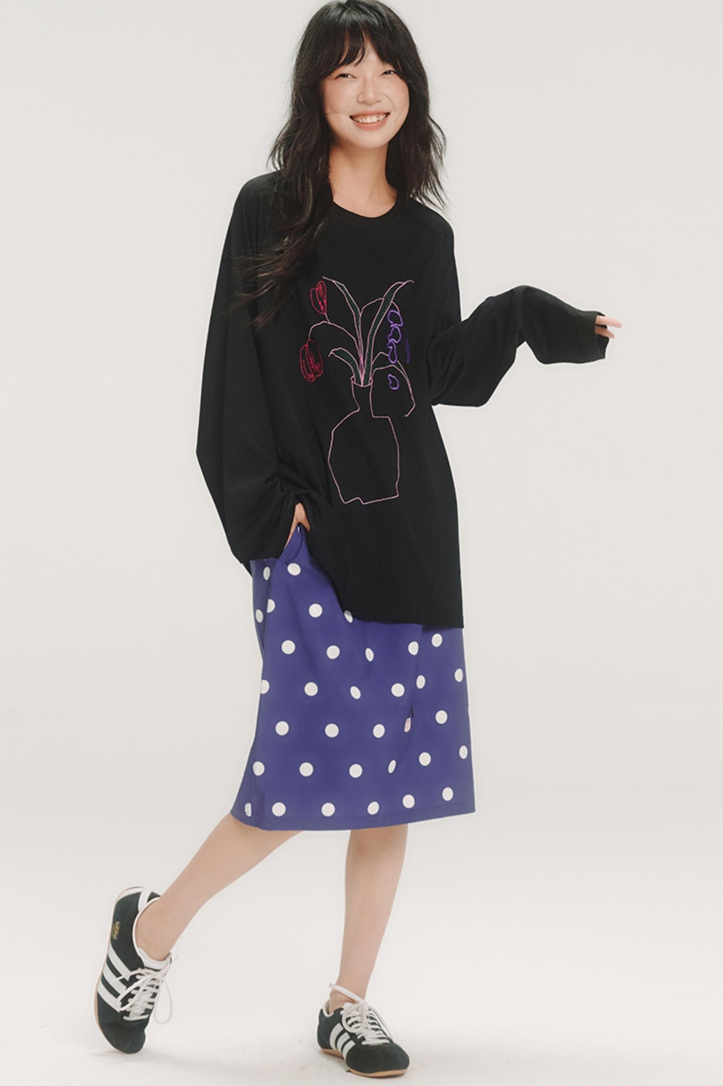 Cherry Polka Dot Skirt