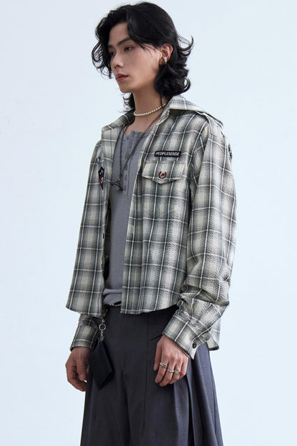 Plaid Hooded Jacket