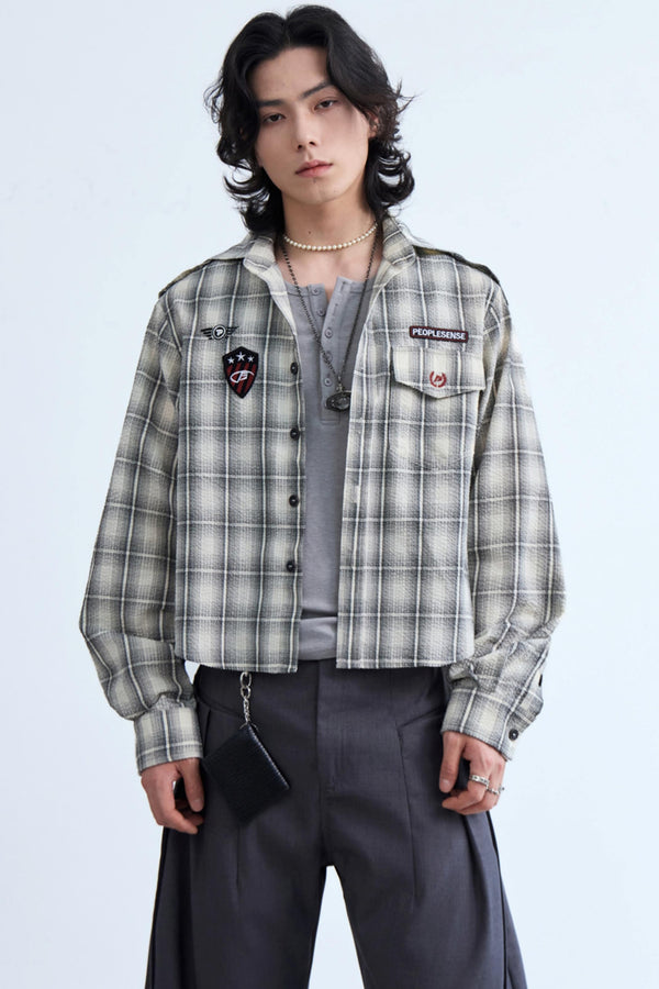 Plaid Hooded Jacket