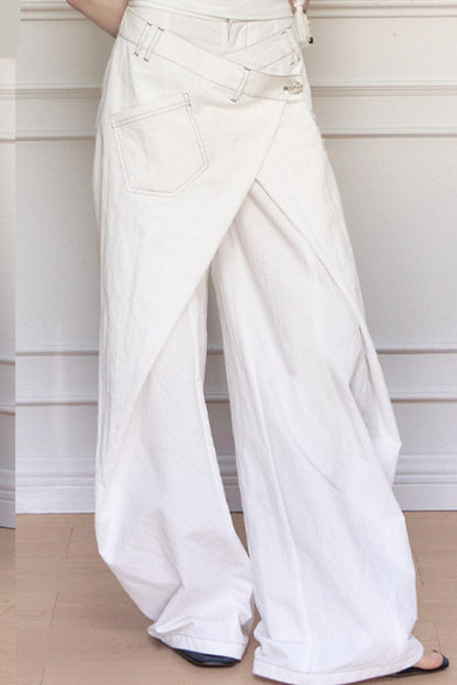 Yuan Sand Wide-Leg Pants
