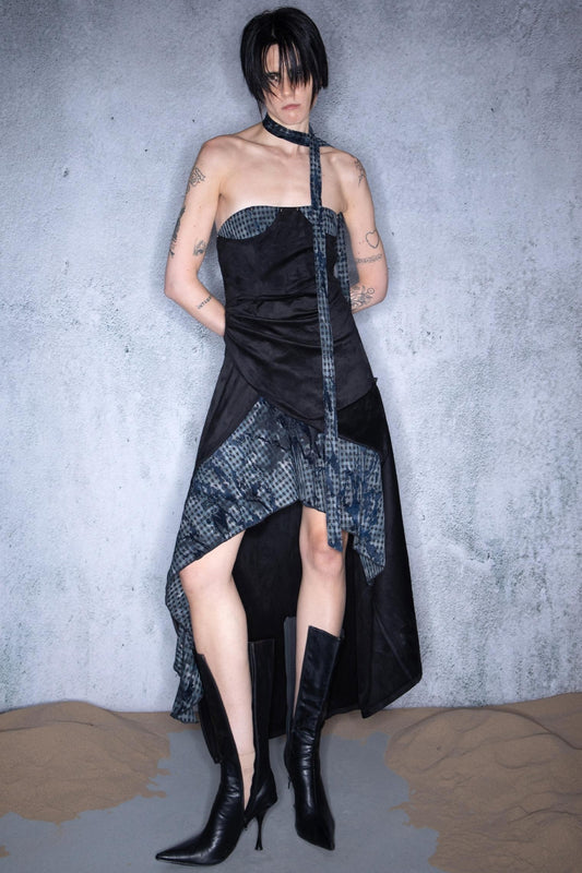 Patchwork Bustier Dress