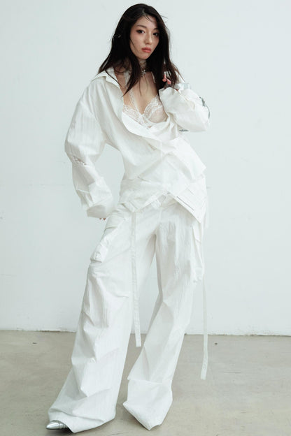 Lustrous Lace Skeleton Shirt