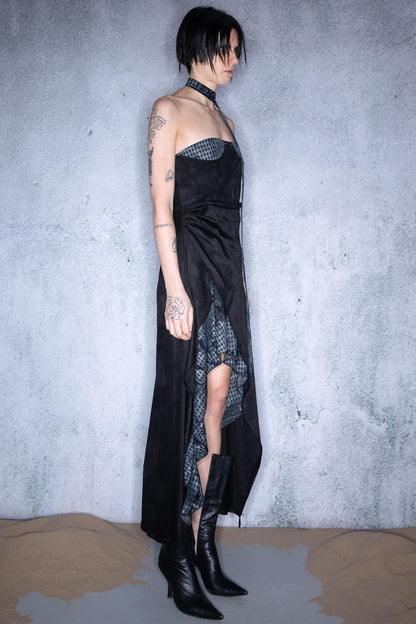 Patchwork Bustier Dress