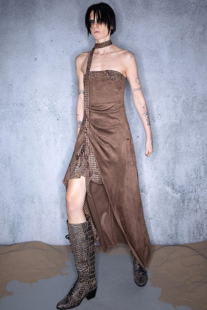 Patchwork Bustier Dress