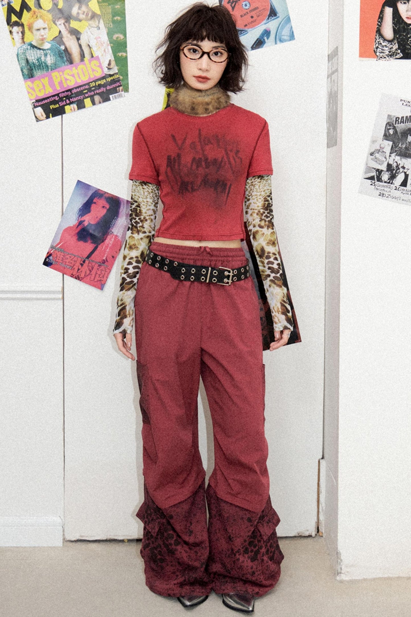 Leopard Layered Long Sleeve Tee