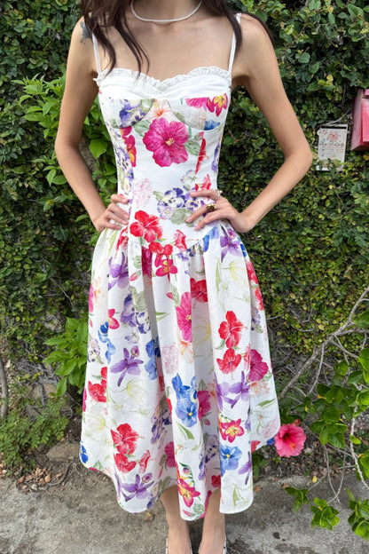 Tropical Halter Dress