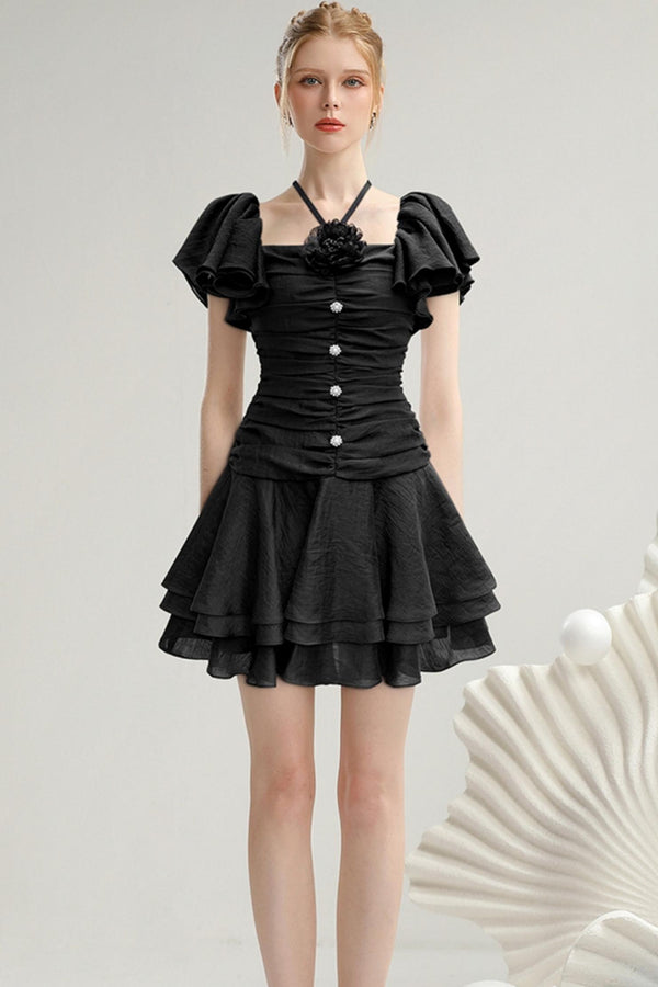 Ruffle Floral Delight Dress