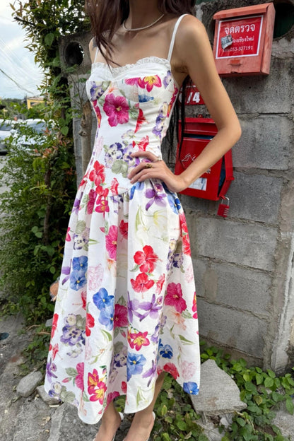 Tropical Halter Dress