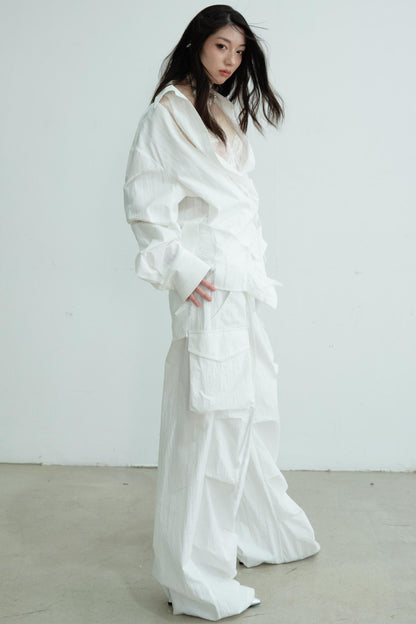 Lustrous Lace Skeleton Shirt