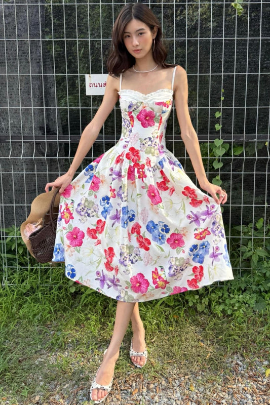 Tropical Halter Dress