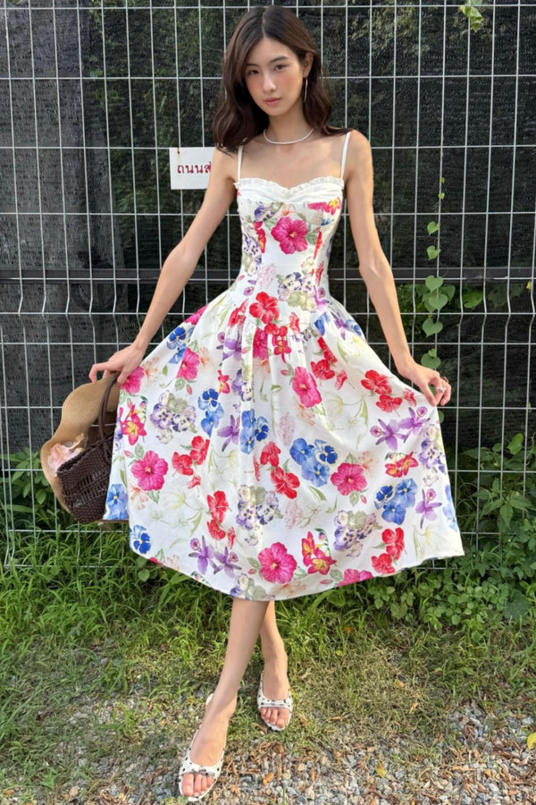 Tropical Halter Dress