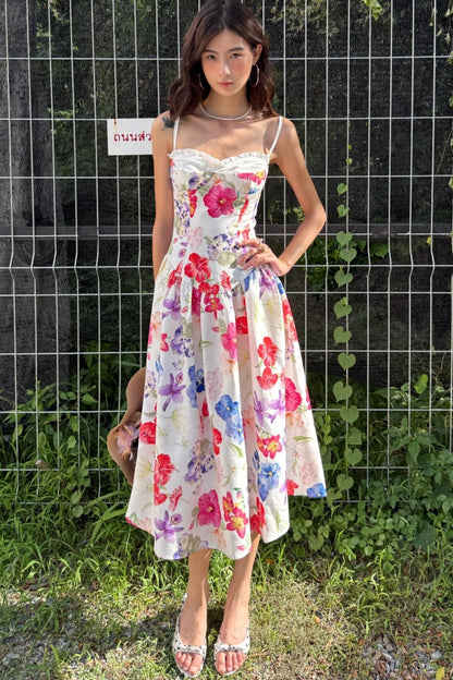 Tropical Halter Dress