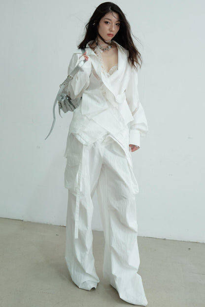 Lustrous Lace Skeleton Shirt