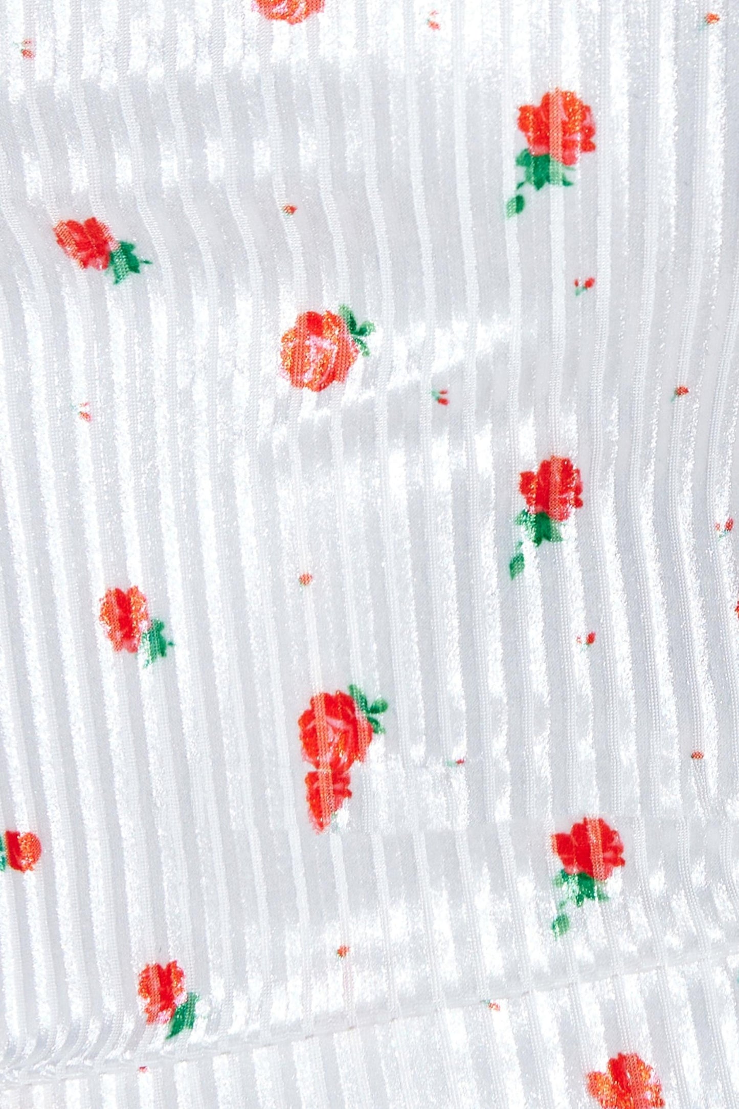 Red Rose Striped Slip Dress