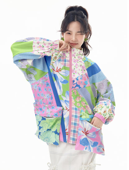 Retro Cartoon Print Jacket